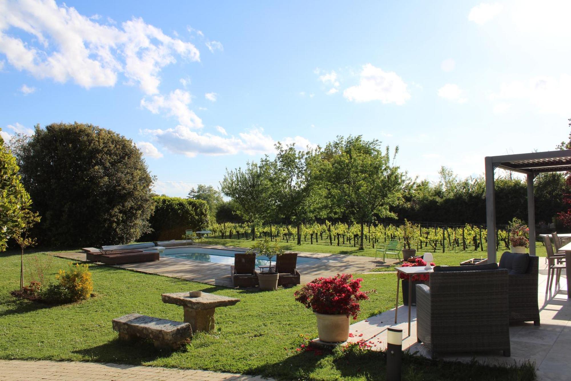 Bed and Breakfast La Vigneraie De Laura Sainte-Colombe  Екстер'єр фото